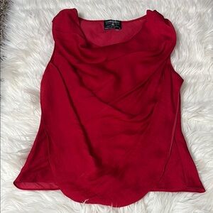 Bird & Vine Red Sleeveless Blouse Size S